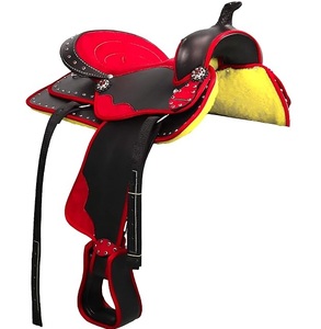 Black Leather England Dressage Saddle for Horse Riding Horse Saddles Trail Riding Leather Horse Dressage Saddles Wholesale - Product Image 1