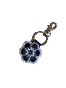 Beau porte-clés brodé à la main en perles de rocaille et porte-clés en perles et accessoires de sac d'Inde - Product Image 4