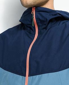 Veste coupe-vent sur mesure/Veste coupe-vent à capuche bleu marine et rose de haute qualité sur mesure - Product Image 2