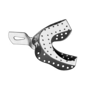 Protectores bucales de acero inoxidable para autoclave, bandejas de impresión dental de acero alemán, precio económico, OEM - Product Image 4