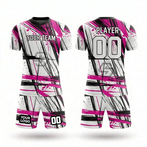 Conjuntos de Camisetas de Fútbol Cortas Sublimadas, Venta Caliente, Diseño Personalizado, Uniformes de Fútbol para Entrenamiento y Partido, Personalizados, de Secado Rápido - Product Image 3
