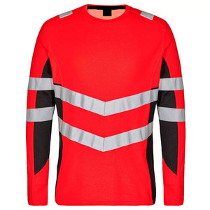 Camisetas de Trabajo de Manga Larga para Trabajadores de la Construcción, Camisetas de Seguridad para Tráfico y Carreteras, Ropa de Trabajo Reflectante de Alta Visibilidad - Product Image 1