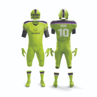 Uniformes de Fútbol Americano Personalizados de la Mejor Calidad, Uniformes Transpirables Sublimados Hechos en Pakistán, Venta al Por Mayor de Fabricantes