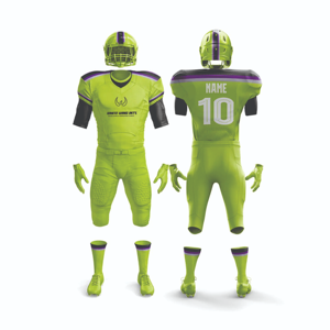 Wholesale Custom High Quality American Football Uniform Breathable Sublimation Uniform Made in Pakistan - Product Image 5