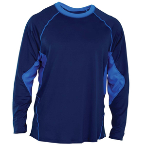 เสื้อรัดรูปสำหรับผู้ชายแบบขายส่ง  รับสั่งทำลายพิมพ์แบบ Sublimation แห้งเร็ว แขนยาว สำหรับ BJJ Rush Guard - Product Image 5
