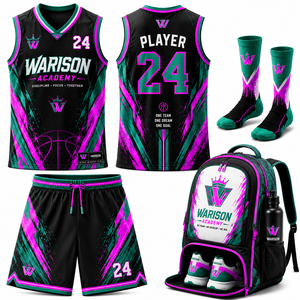 Professional Basketball Jersey And Shorts Set Teamwear Sublimation Printing Customized Basketball Uniform Set - Product Image 2