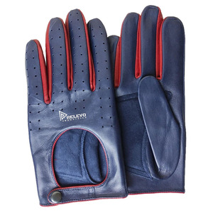 Nouveaux gants de conduite en cuir unisexes, couleur/logo personnalisés, légers, antidérapants, respirants, séchage rapide, protection de la paume - Product Image 5