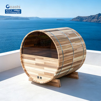 Sauna de Recuperación de Grado Técnico: Diseño de Barril de Cedro Rojo Empalmado para Combinar con Baños de Hielo Refrigerados |   ETL |   Venta al por Mayor Directa de Fábrica
