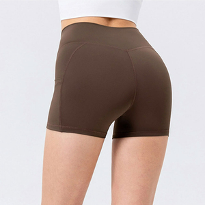 Shorts de Compresión Deportivos de Cintura Alta para Mujer, Transpirables, con Logotipo Personalizado, Venta al Por Mayor - Product Image 2