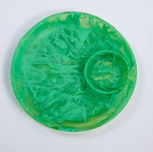 Assiette de service ronde en résine époxy faite à la main, design marbré poli, passe au lave-vaisselle, vaisselle écologique pour les fêtes, les mariages, les cadeaux - Product Image 4