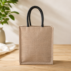 High Quality Reusable Printed Jute <b>Bag</b> with Zip & Handle Handmade Decorative Gift <b>Bags</b> for Shopping Multifunctional on Sale - Product Image 4