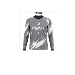 Camiseta Deportiva de Manga Larga para Hombre RONAL, Sublimada, Transpirable, de Poliéster, para Carreras, para Adultos, para Todas las Temporadas - Product Image 1