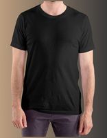 T-shirt uni pour homme, coupe ajustée, 100% polyester, été, séchage rapide, respirant, anti-rides