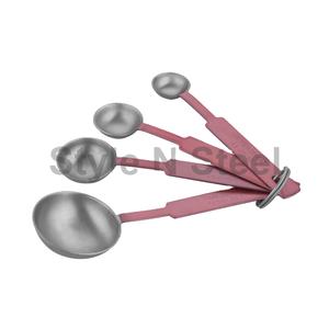 ชุดช้อนตวงสแตนเลสสตีลพรีเมี่ยมดีไซน์คลาสสิกมีสไตล์4ชิ้น - Product Image 1