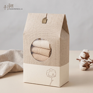 Customized Kraft Paper Gift Box With Window 17x12x6cm Self Erecting Rectangle Design For Craft Packaging - Product Image 2