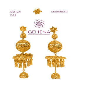 Ensemble De Boucles D'oreilles plaqué Or 24K, 5 grammes, Bijoux De Luxe, Plaque ou Ensemble africain, Bijoux africains pour Femme - Product Image 1