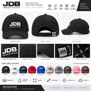 Gorra de Béisbol Bordada Personalizada, 6 Paneles, Ajustable, Gorra Deportiva con Logotipo Personalizado, OEM, Marca Privada, Venta al Por Mayor - Product Image 2