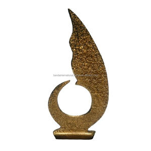 Sculpture décorative en aluminium avec finition dorée pour la décoration de la maison Sculpture en métal Articles cadeaux Diwali - Product Image 6