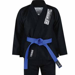Nuevo Diseño de Fabricante OEM, Kimono de Polialgodón Negro para Jiu Jitsu, Uniforme 2.0 con Logotipo Personalizado para Jóvenes y Mujeres, Conjuntos de Karate - Product Image 3