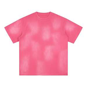 T-shirt vintage en coton épais délavé pour homme, coupe oversize streetwear délavée, anti-UV 230g - Product Image 1