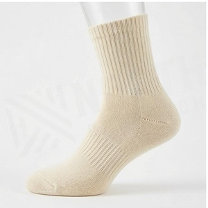 Crew <b>Socks</b> Solid Color 100% Cotton Breathable Knitted for Adults Daily Wear Spring Season - Product Image 3