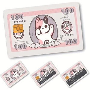 Autocollant de protection de carte bancaire décoratif imperméable avec logo personnalisé, autocollant adhésif pour carte de crédit - Product Image 1