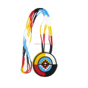 Rfcrafts unisex สร้อยคอลูกปัดเมล็ดแก้วที่มีคุณภาพสูงที่กำหนดเองด้วยลายดอกไม้โรแมนติกสัตว์ชุบทองโดย rfcrafts - Product Image 1