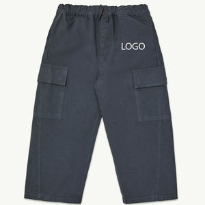 Pantalones Cargo para Niños, Ideales para Jugar, Ajuste Cómodo para Niños en Crecimiento, Acabado Premium, Diseño Elegante, Diseño de Color Sólido - Product Image 1