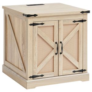 Table basse en rotin rectangulaire à 2 niveaux pour le salon pour votre décoration intérieure - Product Image 1