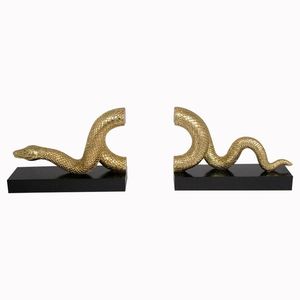 Colección de Calidad, Sujetalibros de Metal Rectangulares con Diseño de Serpiente Chapados en Oro, Edición de Cumpleaños de Lujo - Product Image 2