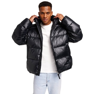 Chaqueta Acolchada con Capucha para Hombre, Abrigo Grueso y Cálido, Resistente al Viento, Ropa Casual para Exteriores, Proveedor al por Mayor, MOQ Bajo - Product Image 5