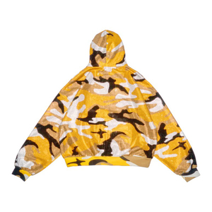 Sweat à capuche zippé personnalisé pour homme, imprimé numérique géométrique, entièrement orné de strass, 100 % coton épais, style streetwear urbain - Product Image 2
