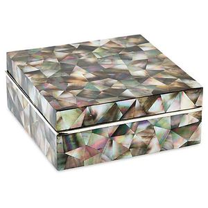 Mother of Pearl and Inlay Jewelry <b>Box</b> <b>Pink</b> Color Jewelry Case High Quality Storage <b>Gift</b> <b>Box</b> Custom Logo - Product Image 1