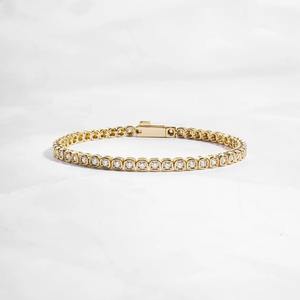 Bracelet tennis élégant en moissanite, directement de l'usine, idéal pour un cadeau d'anniversaire, bijoux fins à vendre - Product Image 1