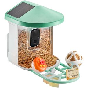 Mangiatoia per Uccelli Intelligente a Energia Solare con Telecamera HD 2K e IA per l'Identificazione di Oltre 10.000 Specie di Uccelli, Impermeabile, con Cattura Automatica per il Birdwatching - Product Image 6