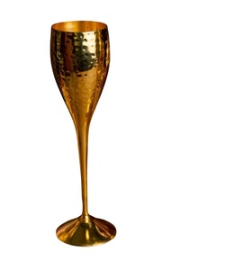 Attractive Pure Brass Hammered Wine Glass Set Antique Style Metal Champagne Flute <b>Goblet</b> For Home Bar Hotel Restaurant Tableware - Product Image 2