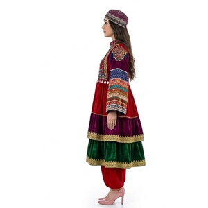 Vestido Afgano Étnico Kuchi Hecho a Mano, Tradicional, Bordado, para Mujer, Talla Larga, Vestido Afgano Kuchi para Boda Étnica - Product Image 3