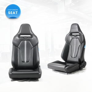 Chaise de jeu ergonomique pivotante en cuir PU, dossier haut, siège de bureau inclinable, style course, réglable, pour gamer - Product Image 1