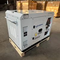 Ventes d'usine : Générateurs diesel silencieux refroidis par air 5kVA-15kVA avec ATS, alternateur 100% cuivre pour alimentation de secours pour petites entreprises, OEM/ODM