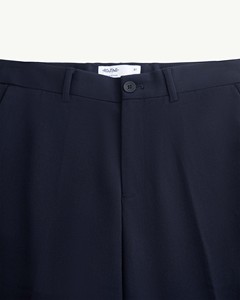 Pantalon formel homme en poly-rayonne et élasthanne, coupe slim, court, léger, multi-poches, fermeture éclair, taille mi-haute, tissé, écologique - Product Image 4