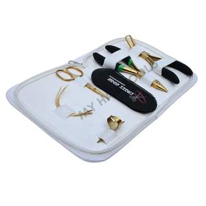 Kit d'outils multifonctions pour extensions de cheveux, comprenant un pince à micro-perles, un pince à sertir, un velcro et des aiguilles courbées pour extensions de cheveux - Product Image 1