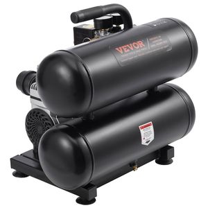 Compressore d'Aria Senza Olio Ultra Silenzioso 1HP 2.2 CFM@90PSI con Serbatoio in Acciaio da 4.6 Galloni, Pressione Massima 120PSI, 80dB - Product Image 1