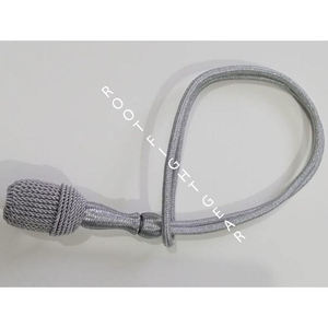 Noeud d'épée fabriqué à la main cordon de Style argenté conception de gland fin pour l'équipement de défense personnelle Regalia Performances Cosplay robes - Product Image 1