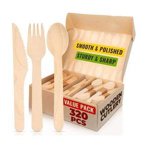 Nhà Máy Bán buôn phân hủy sinh học bằng gỗ dao kéo dùng một lần thìa gỗ với giá rẻ - Product Image 6