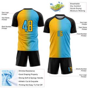 Uniforme de football américain personnalisé avec nom d'équipe, logo et numéro, uniforme de sport respirant et anti-transpiration à manches courtes pour hommes, été - Product Image 3