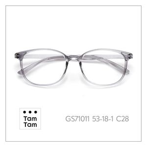 แว่นตาเต็มกรอบทรงวงรีทามทาม GS71011 53-18-1 โปร่งใส สำหรับผู้ใหญ่ ทั้งชายและหญิง แก้ไขการมองเห็น ป้องกันรังสียูวี - Product Image 1