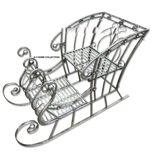 Decoraciones Navideñas de Lujo en Acero Inoxidable, Adornos de Metal para Exteriores, Caja de Arreglos Navideños, Santa Claus - Product Image 1