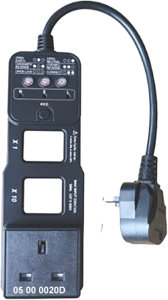 Divisor de línea de CA con enchufe EU/AUS/UK, con prueba de toma de corriente y prueba RCD - Product Image 3