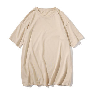 Camiseta Oversize Personalizada con Logo para Hombre, Algodón Pesado, Lisa, Unisex, Estilo Urbano, Ajuste Holgado, Manga Corta, Cuello Redondo, Azul - Product Image 4