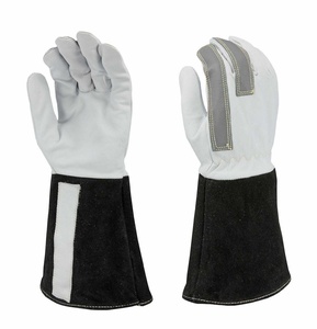 Best Selling Low MOQ Welding <b>Gloves</b> Wear Resistant Anti Slip Straight Cuff Anti Heat Leather Welding <b>Gloves</b> For Safety - Product Image 1